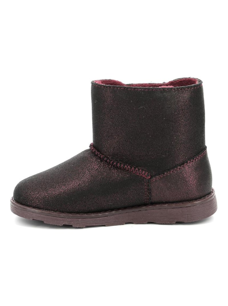 Boots Synthetique Aldize Mod 8 Bordeaux - Kiabi