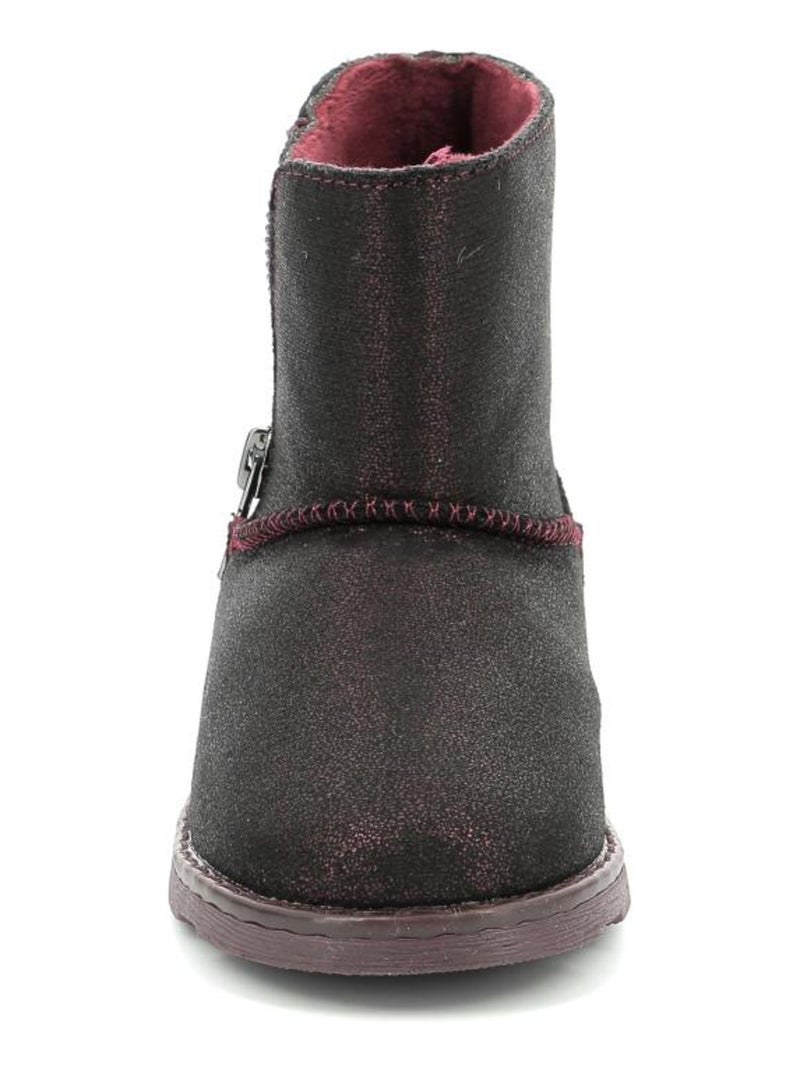 Boots Synthetique Aldize Mod 8 Bordeaux - Kiabi