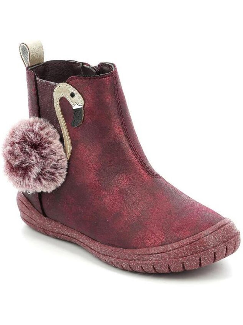 Boots Synthetique Fiany Mod 8 Bordeaux - Kiabi