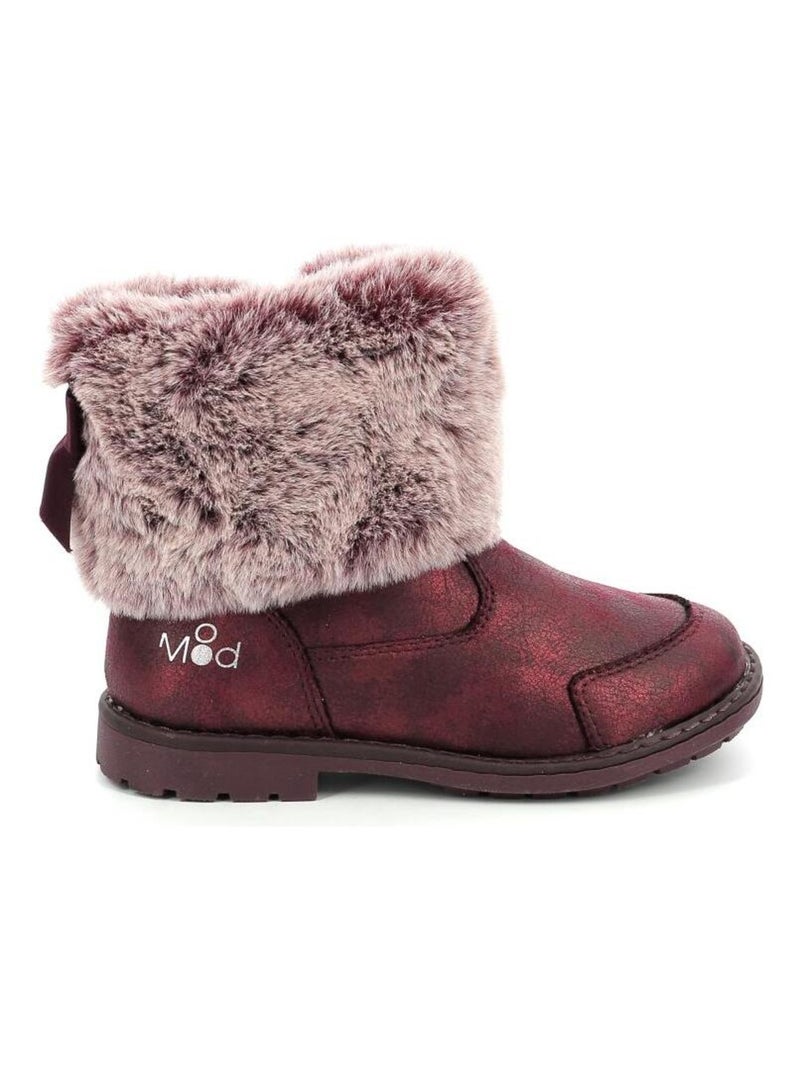 Boots Synthetique Stelie Bordeaux - Kiabi