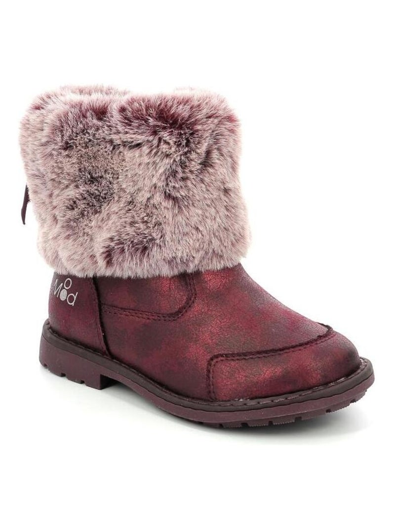Boots Synthetique Stelie Mod 8 Bordeaux - Kiabi