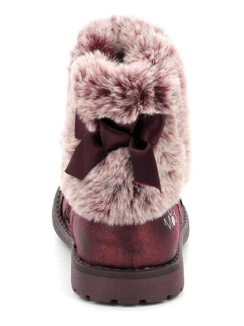 Boots Synthetique Stelie Mod 8 Bordeaux - Kiabi