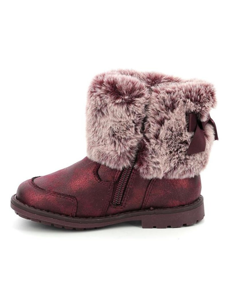 Boots Synthetique Stelie Mod 8 Bordeaux - Kiabi