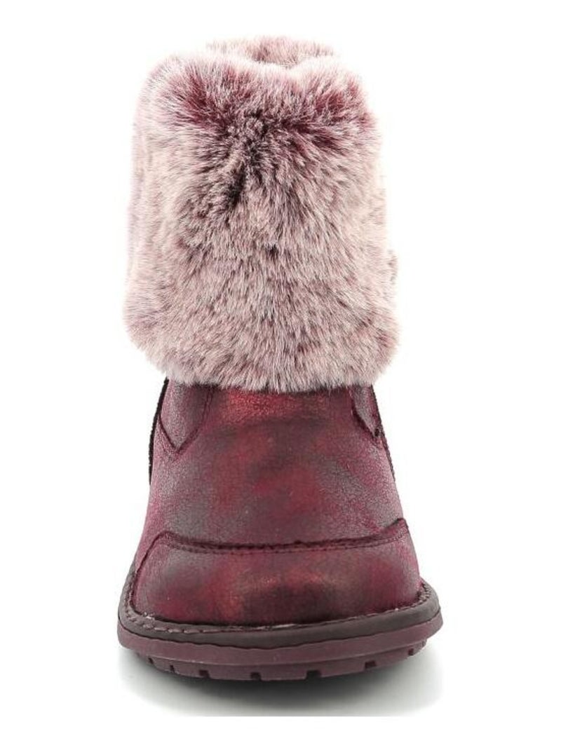 Boots Synthetique Stelie Mod 8 Bordeaux - Kiabi