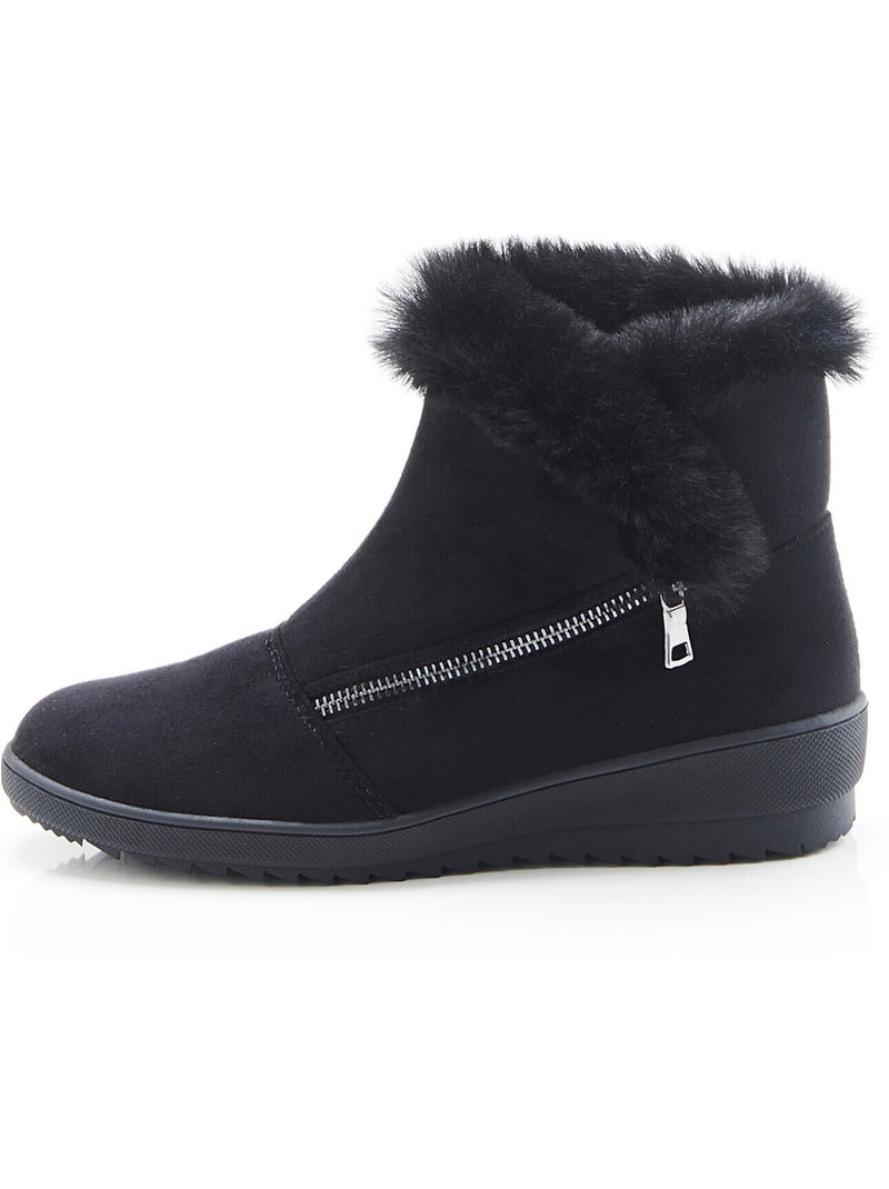 Boots Thermolactyl glissière latérale - Damart Bleu - Kiabi