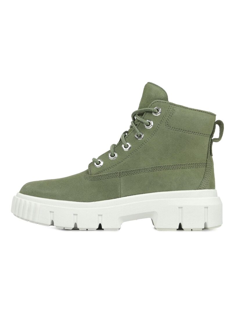 Boots Timberland Greyfield Leather Boot Vert olive - Kiabi