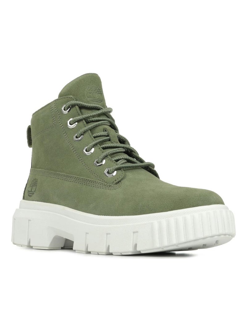 Boots Timberland Greyfield Leather Boot Vert olive - Kiabi