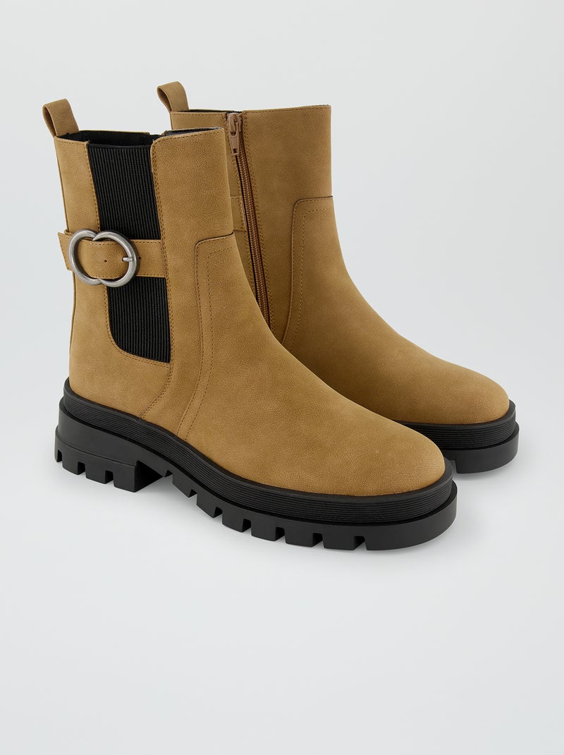Boots type chelsea Marron - Kiabi