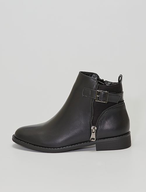 Boots type Chelsea                             noir 
