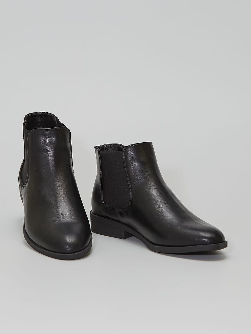 Boots type Chelsea NOIR - Kiabi