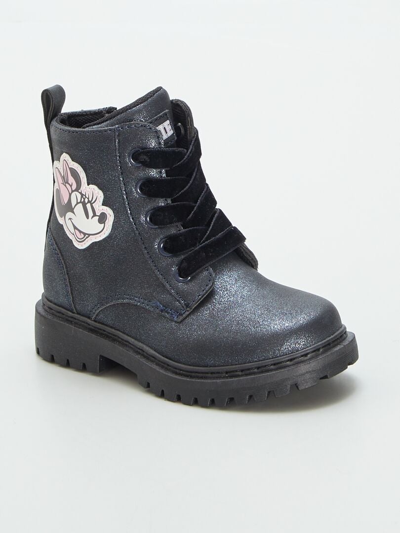 Boots type godillot 'Minnie' Noir - Kiabi