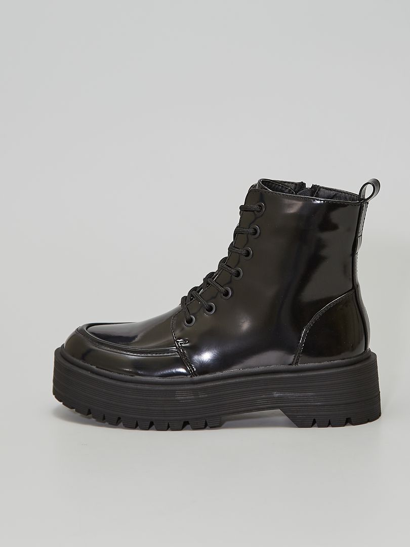 bottines rangers perles