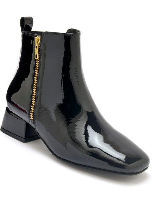 Boots vernies en cuir - Kiabi Boots vernies en cuir - Kiabi