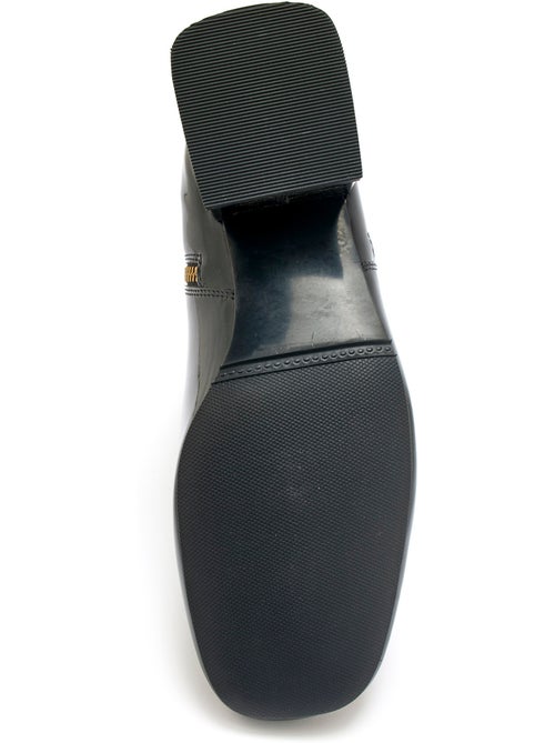 Boots vernies en cuir - Kiabi Boots vernies en cuir - Kiabi