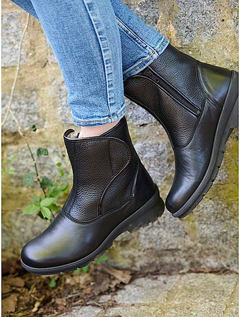 Boots zip et scratch semelle amovible - PEDICONFORT