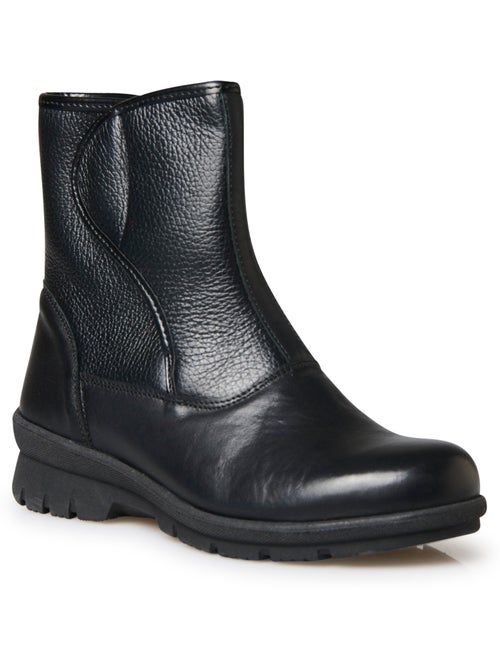 Boots zip et scratch semelle amovible - PEDICONFORT - Kiabi