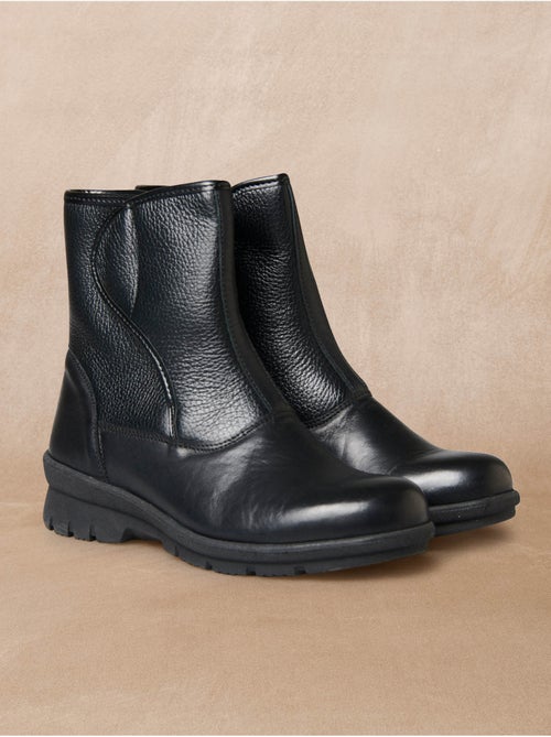 Boots zip et scratch semelle amovible - PEDICONFORT - Kiabi