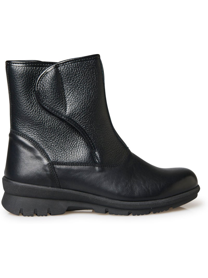 Boots zip et scratch semelle amovible - PEDICONFORT Noir Noir - Kiabi