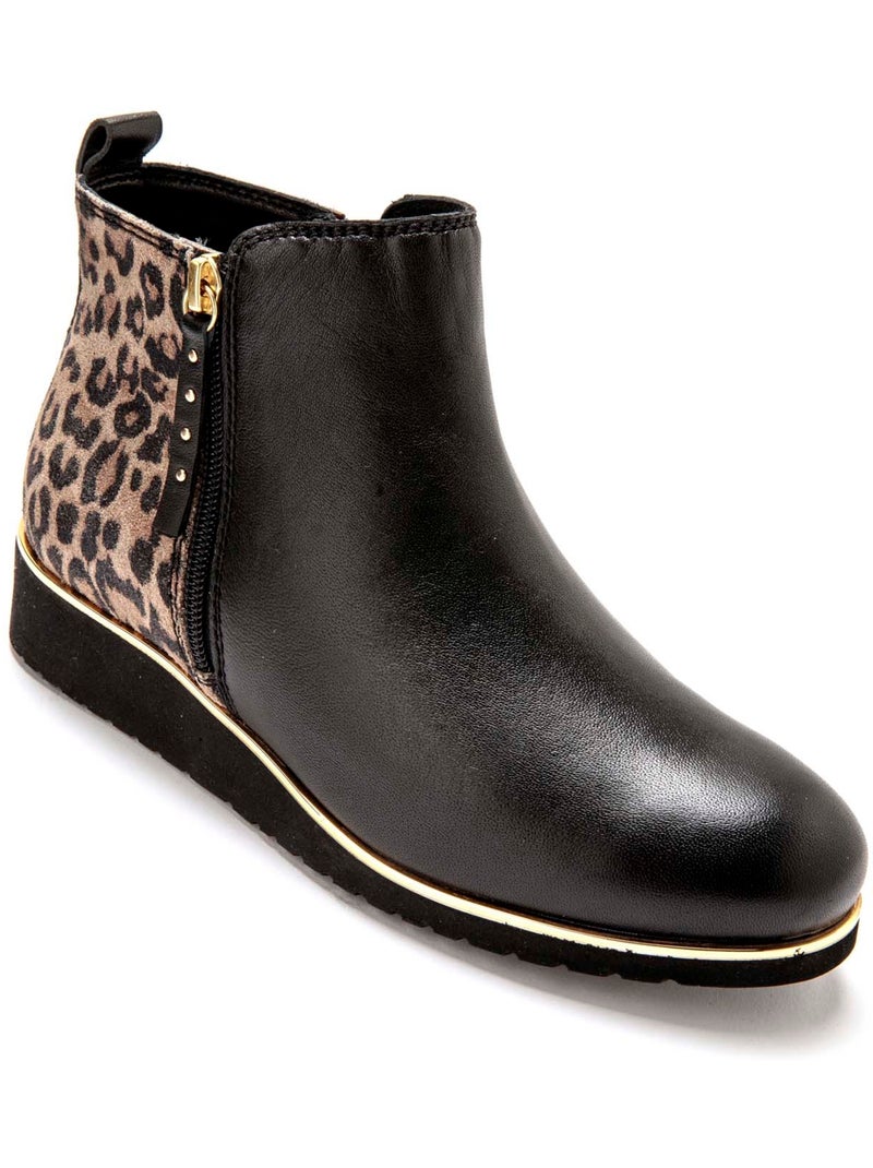 Boots zippées aérosemelle - pediconfort Noir Multicolore - Kiabi