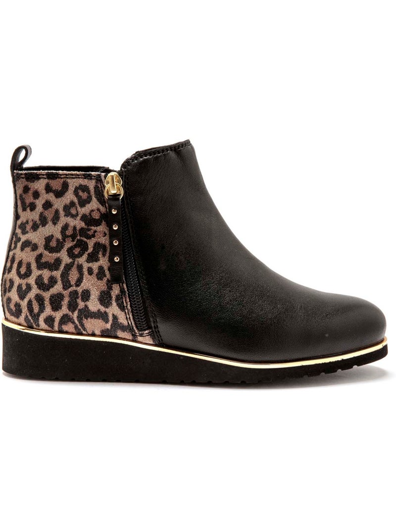 Boots zippées aérosemelle - pediconfort Noir Multicolore - Kiabi