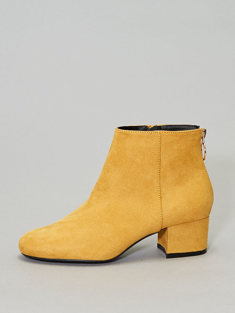 bottines jaunes femme