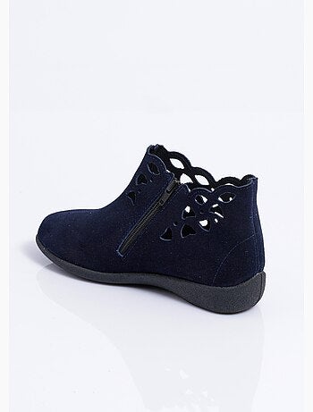 Boots zippées cuir fabriquées en france - afibel
