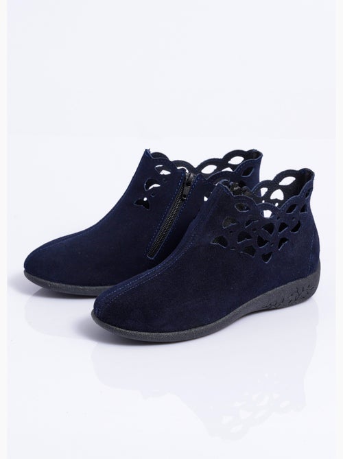 Boots zippées cuir fabriquées en france - afibel - Kiabi Boots zippées cuir fabriquées en france - afibel - Kiabi