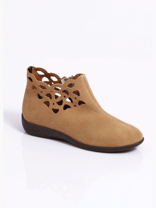 Boots zippées cuir fabriquées en france - afibel - Kiabi Boots zippées cuir fabriquées en france - afibel - Kiabi