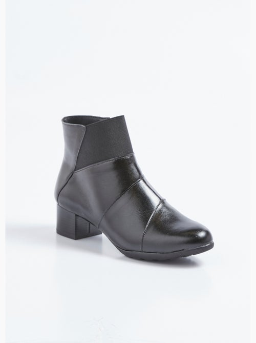 Boots zippées élastiquées - Afibel - Kiabi