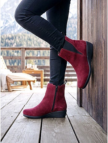 Boots zippées et élastiquées - pediconfort