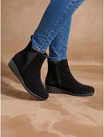 Boots zippées et élastiquées - pediconfort