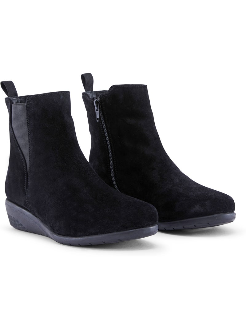 Boots zippées et élastiquées - pediconfort Noir Noir - Kiabi