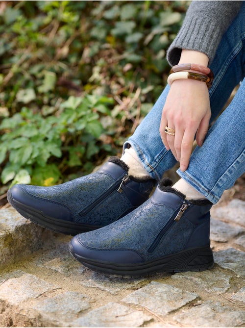 Boots zippées fourrées femme - PEDICONFORT - Kiabi