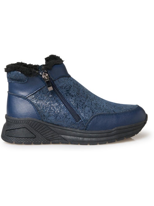 Boots zippées fourrées femme - PEDICONFORT - Kiabi
