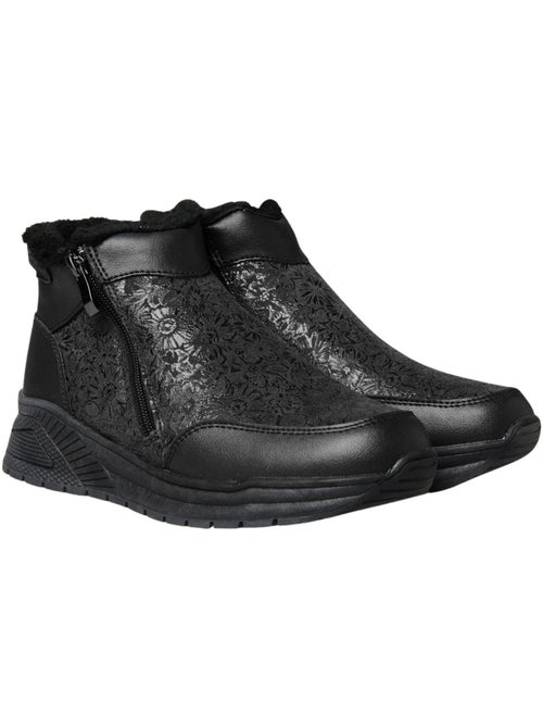Boots zippées fourrées femme - PEDICONFORT - Kiabi
