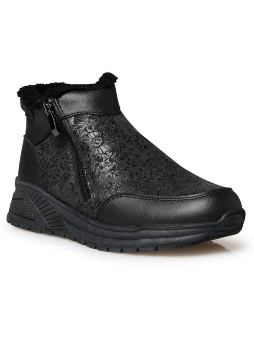 Boots zippées fourrées femme - PEDICONFORT - Kiabi