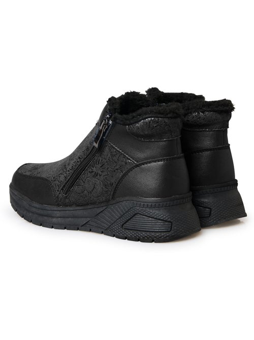 Boots zippées fourrées femme - PEDICONFORT - Kiabi