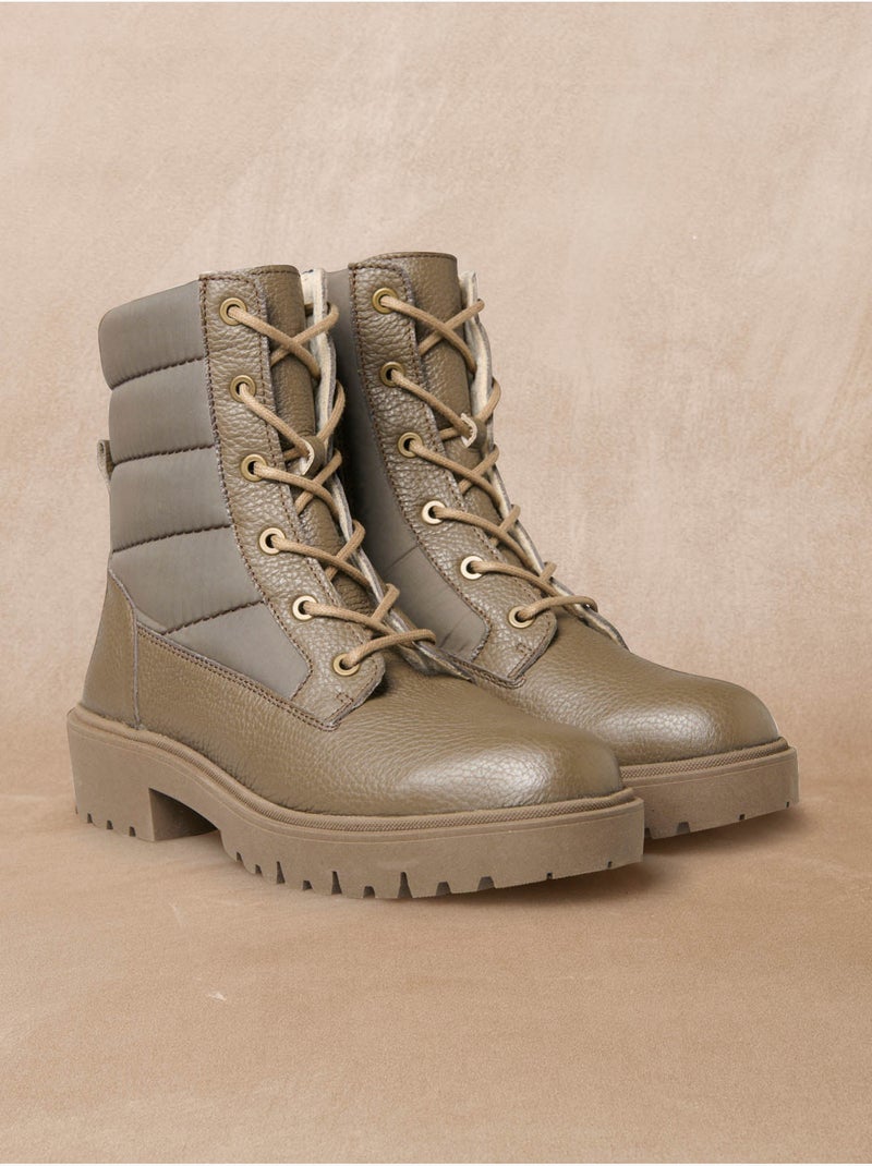Boots zippées semelle amovible - PEDICONFORT Beige - Kiabi
