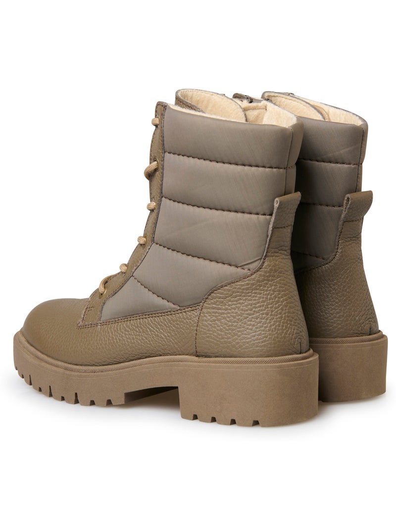 Boots zippées semelle amovible - PEDICONFORT Beige - Kiabi