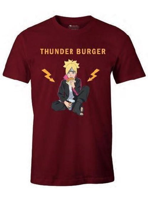 Boruto: Naruto Next Generations - T-shirt motif/style logo THUNDER BURGER - Kiabi