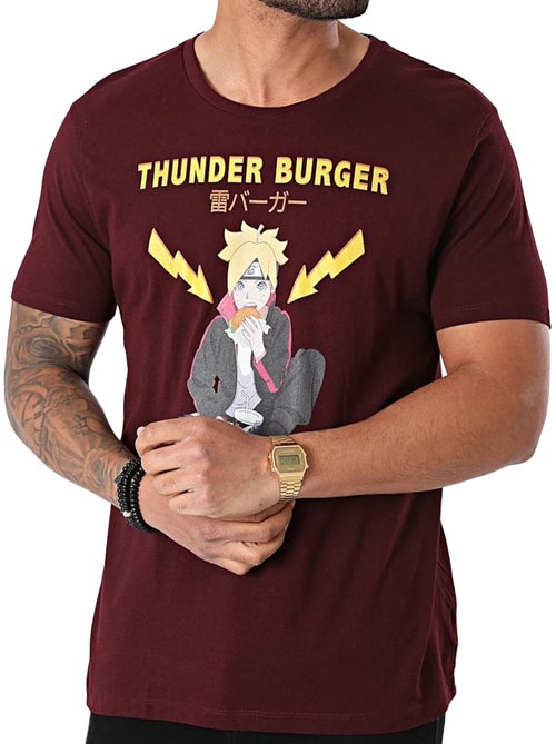 Boruto: Naruto Next Generations - T-shirt motif/style logo THUNDER BURGER - Kiabi