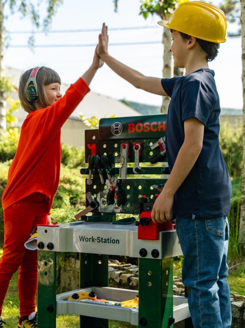 Bosch - work-station avec véhicule de vissage et accessoires de bricolage - Kiabi