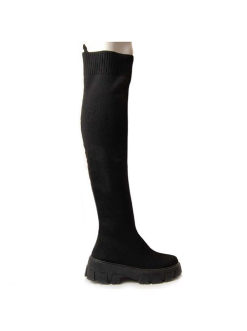 Botte à Plateforme Tissu Montevita - Kiabi