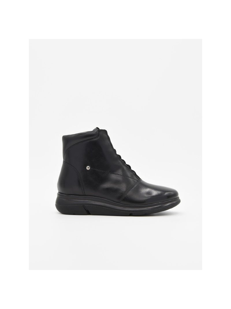 Botte à Pointe Cuir Naturel Purapiel Noir - Kiabi