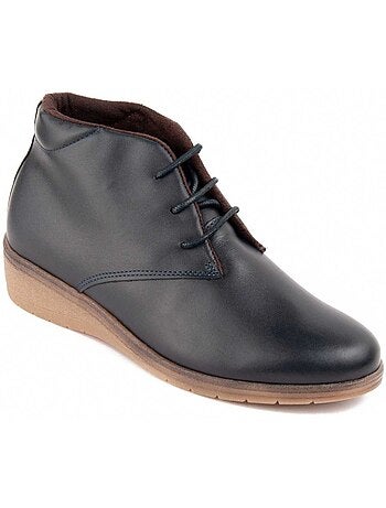 BOTTE À POINTE CUÑA CUIR NATUREL Purapiel