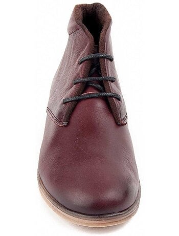 BOTTE À POINTE CUÑA CUIR NATUREL Purapiel