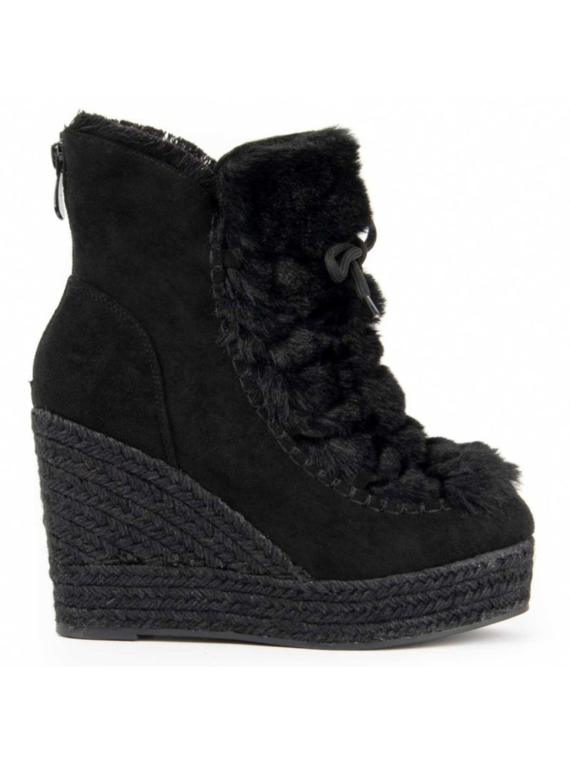 Botte à Pointe Matériau Synthétique Montevita Noir - Kiabi