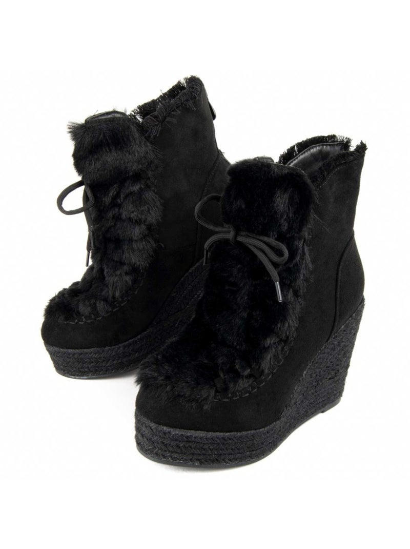 Botte à Pointe Matériau Synthétique Montevita Noir - Kiabi