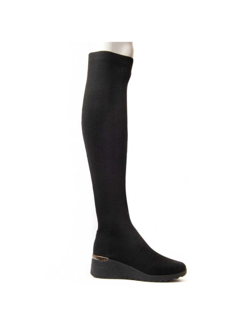 Botte à Pointe Matériel Synthétique Montevita Noir - Kiabi
