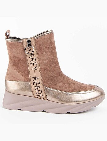 Botte à Pointe Matière Synthétique Et Textile Montevita